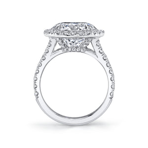 Round Brilliant Cut Halo Split Engagement Ring, Engagement Ring,  - [Wachler]