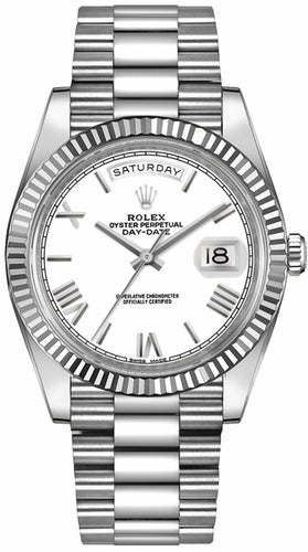 Day-Date 40 18k White Gold Men's Watch 228239