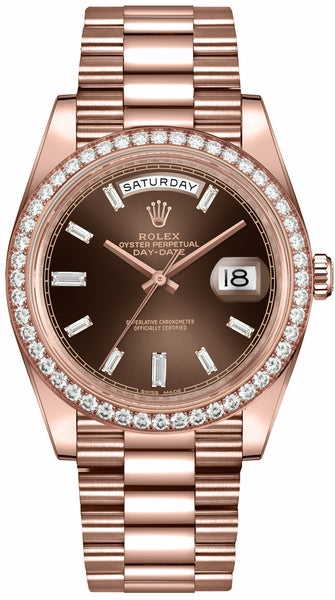 Day-Date 40 Diamond Hour Markers Men's Watch 228345RBR