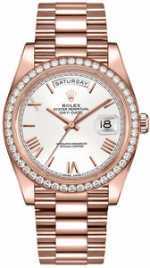 Day-Date 40 White Dial Men's Luxury Watch 228345RBR