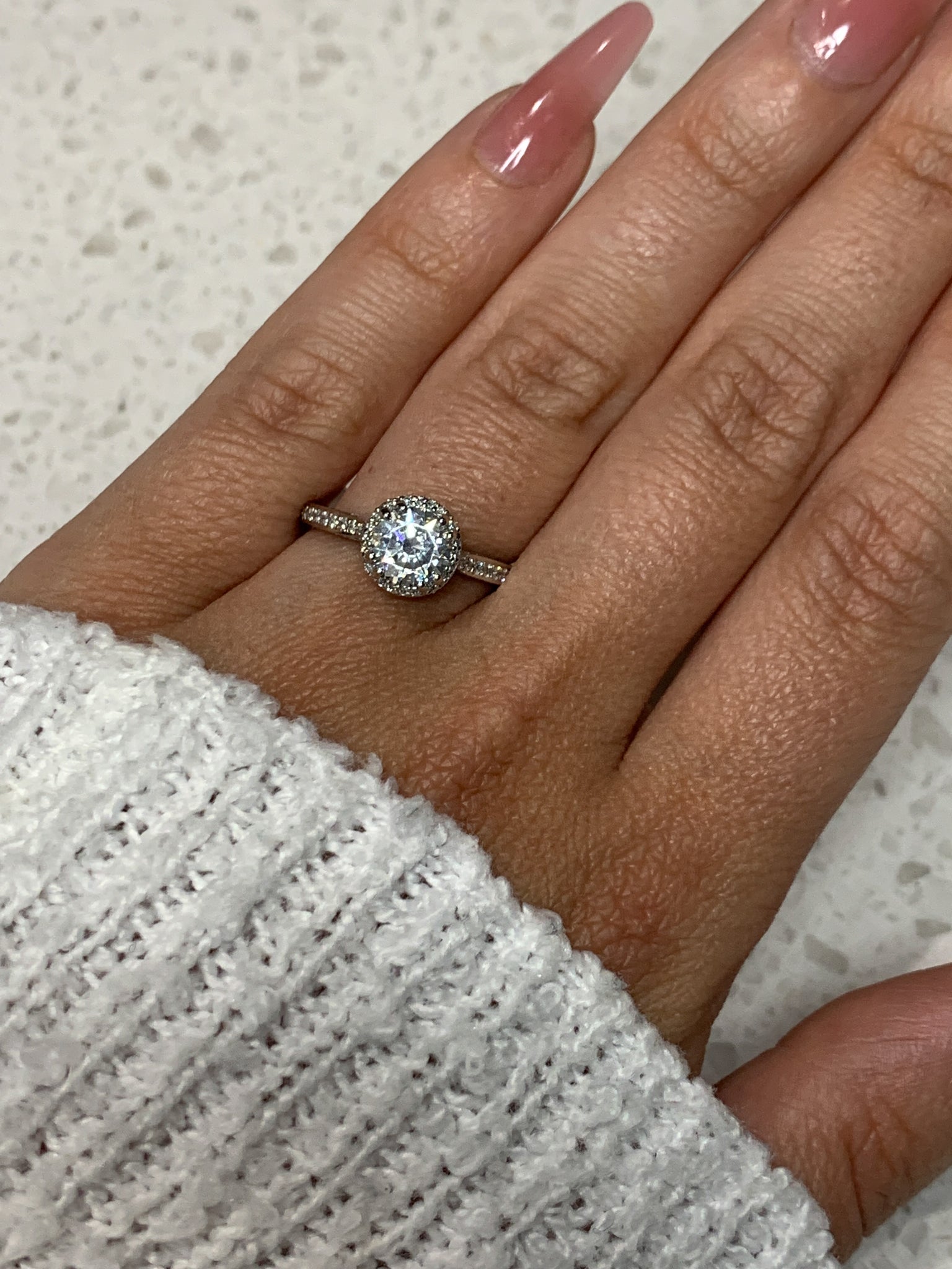 Tacori 18k White Gold Ring With Diamonds & Cubic Zirconia – Wachler Diamonds