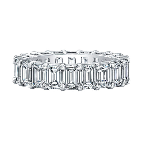 Emerald Cut Eternity Band 6.69 Carats Total, Bands for her,  - [Wachler]