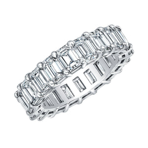 Emerald Cut Eternity Band 6.69 Carats Total, Bands for her,  - [Wachler]