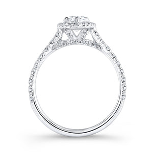 Pear Shaped Diamond Engagement Ring, Engagement Ring,  - [Wachler]