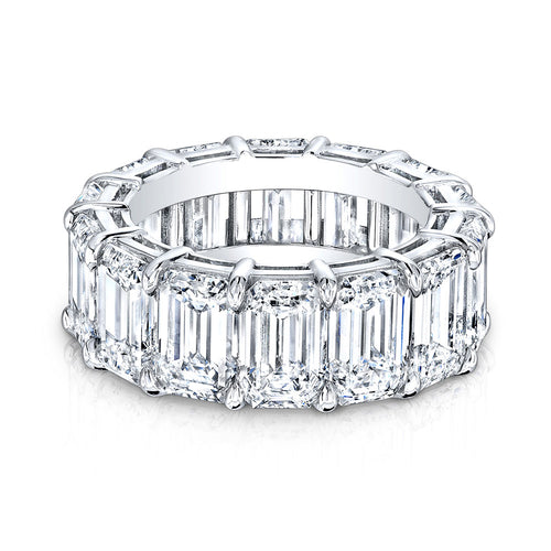 Emerald Cut Diamond Eternity Wedding Band, Wedding Bands,  - [Wachler]