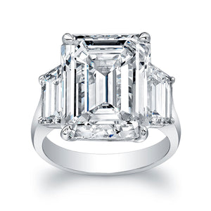 10 Carat Emerald Cut Engagement Ring, Engagement Ring,  - [Wachler]