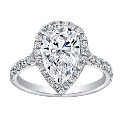 2.5 Carat Pear Shape Diamond Engagement Ring, Engagement Ring,  - [Wachler]