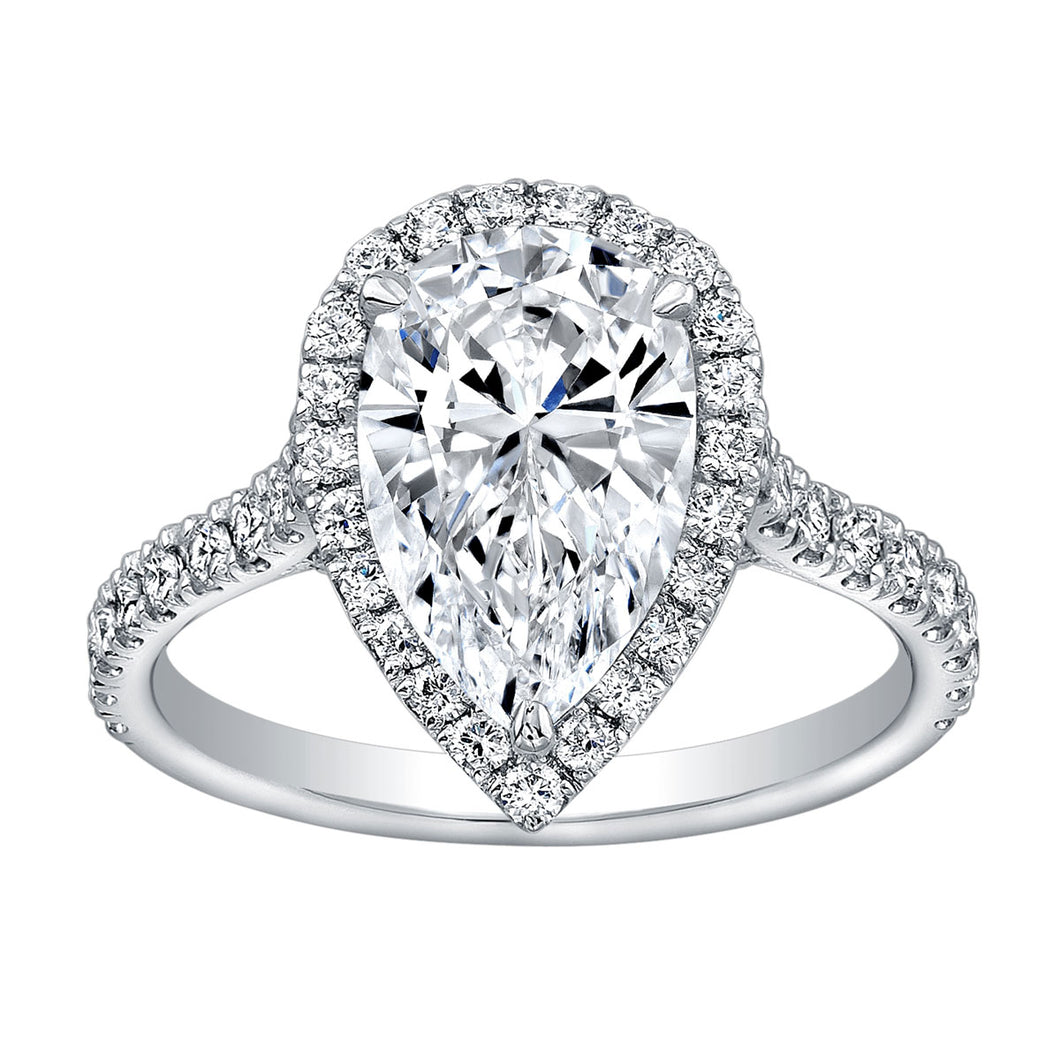 2.5 Carat Pear Shape Diamond Engagement Ring, Engagement Ring,  - [Wachler]