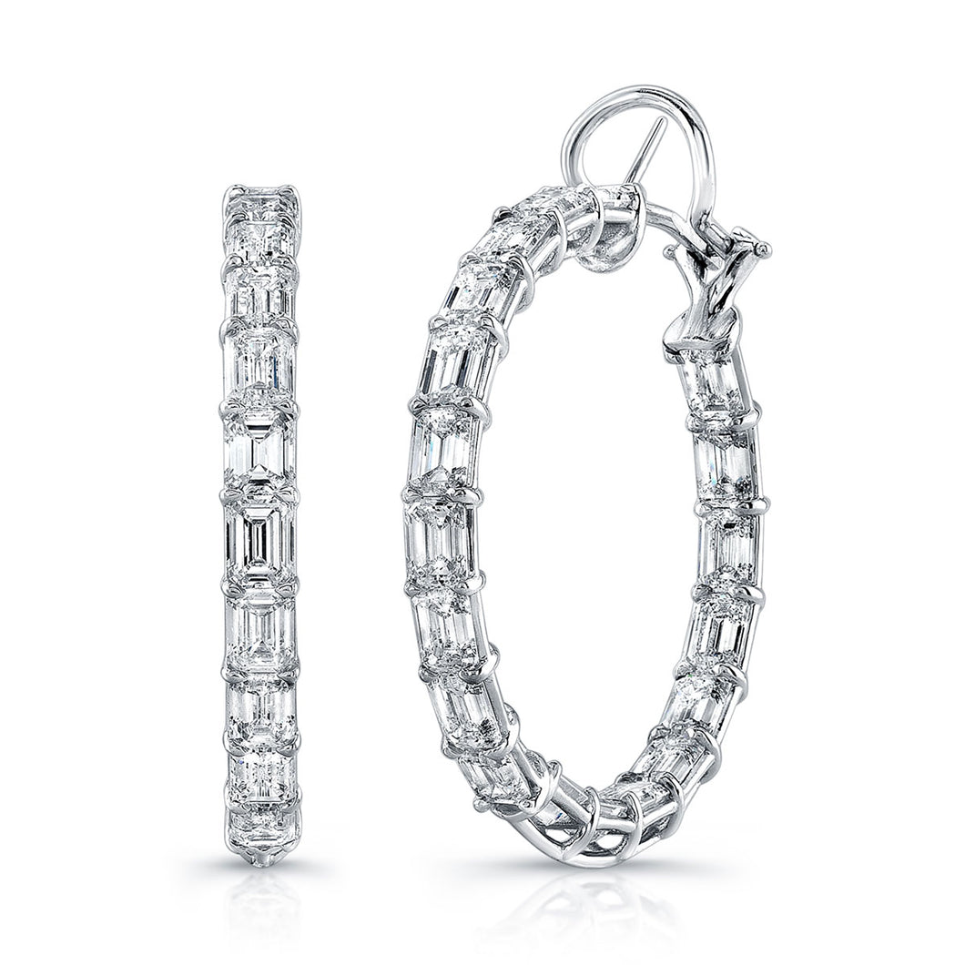 15.94ct Hoop Diamond Earrings, Earrings,  - [Wachler]