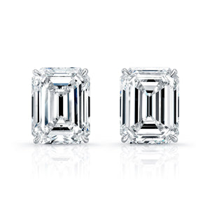 20.18ct Emerald Cut Diamond Stud Earrings, Earrings,  - [Wachler]