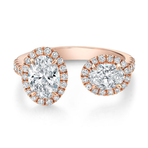 Rose Gold Oval Diamond Fashion Ring, Fashion Rings,  - [Wachler]