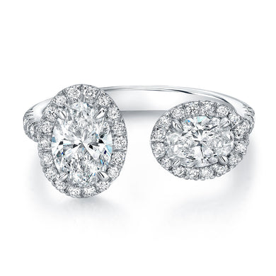 Unique Oval Diamond Fashion Ring, Fashion Rings,  - [Wachler]