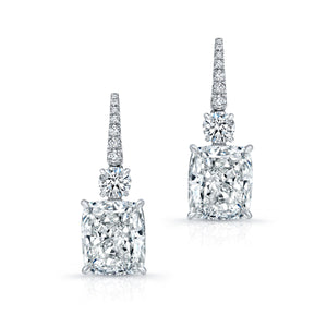 Cushion Cut Diamond Earrings, Earrings,  - [Wachler]