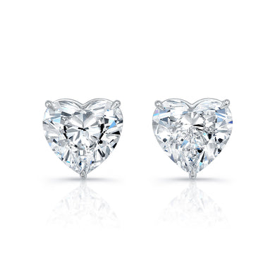 Flawless Heart Shaped Stud Earrings, Earrings,  - [Wachler]