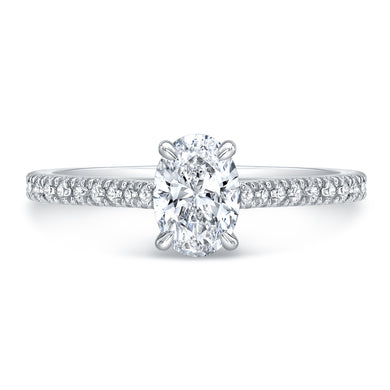 Oval Cut Diamond Engagement Ring, Engagement Ring,  - [Wachler]