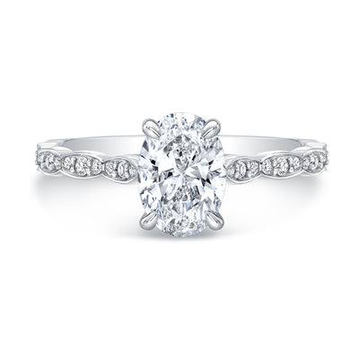 Oval Cut Diamond Engagement Ring, Engagement Ring,  - [Wachler]