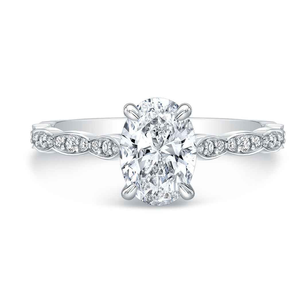 Oval Cut Diamond Engagement Ring, Engagement Ring,  - [Wachler]