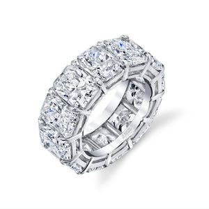 Cushion Cut Diamond Eternity Ring, Bridal,  - [Wachler]