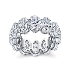 Oval Diamond Eternity Ring, Bridal,  - [Wachler]