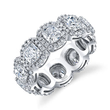 Load image into Gallery viewer, Square Cut Diamond Eternity Band, Bridal,  - [Wachler]