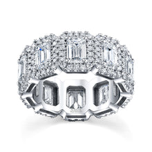 Load image into Gallery viewer, Emerald Cut Diamond Eternity Band, Bridal,  - [Wachler]