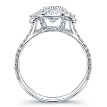 Load image into Gallery viewer, Cushion Cut Diamond Engagement Ring with Pave Halo, Engagement Ring,  - [Wachler]