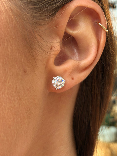 Diamond Stud Earrings by Wachler