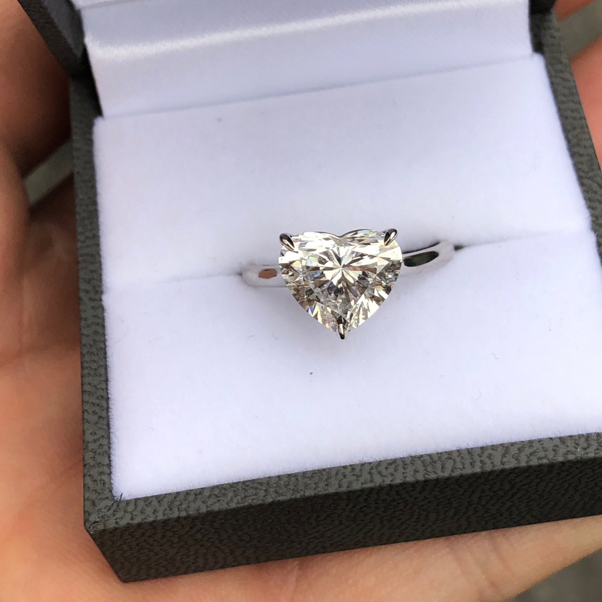 Heart Shaped Solitaire Cathedral Setting – Wachler Diamonds