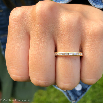 Baguette Diamond Eternity Band in 18k Gold
