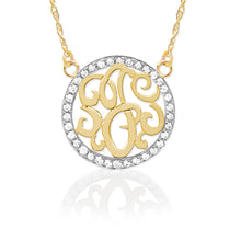 Load image into Gallery viewer, 14k Gold &amp; Diamond Initial Pendant, Necklace,  - [Wachler]