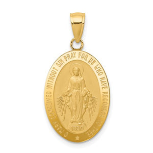 14k Yellow Gold Miraculous Medal