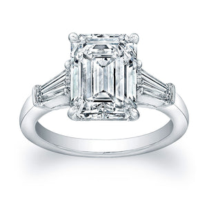Emerald Cut Diamond Engagement Ring, Engagement Ring,  - [Wachler]