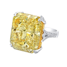 Load image into Gallery viewer, Fancy Yellow Cushion Cut Diamond Engagement Ring, Engagement Ring,  - [Wachler]