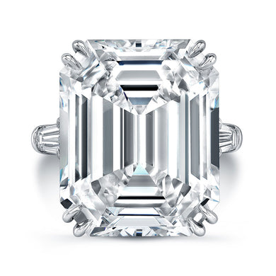 Emerald Cut Diamond Engagement Ring, Engagement Ring,  - [Wachler]