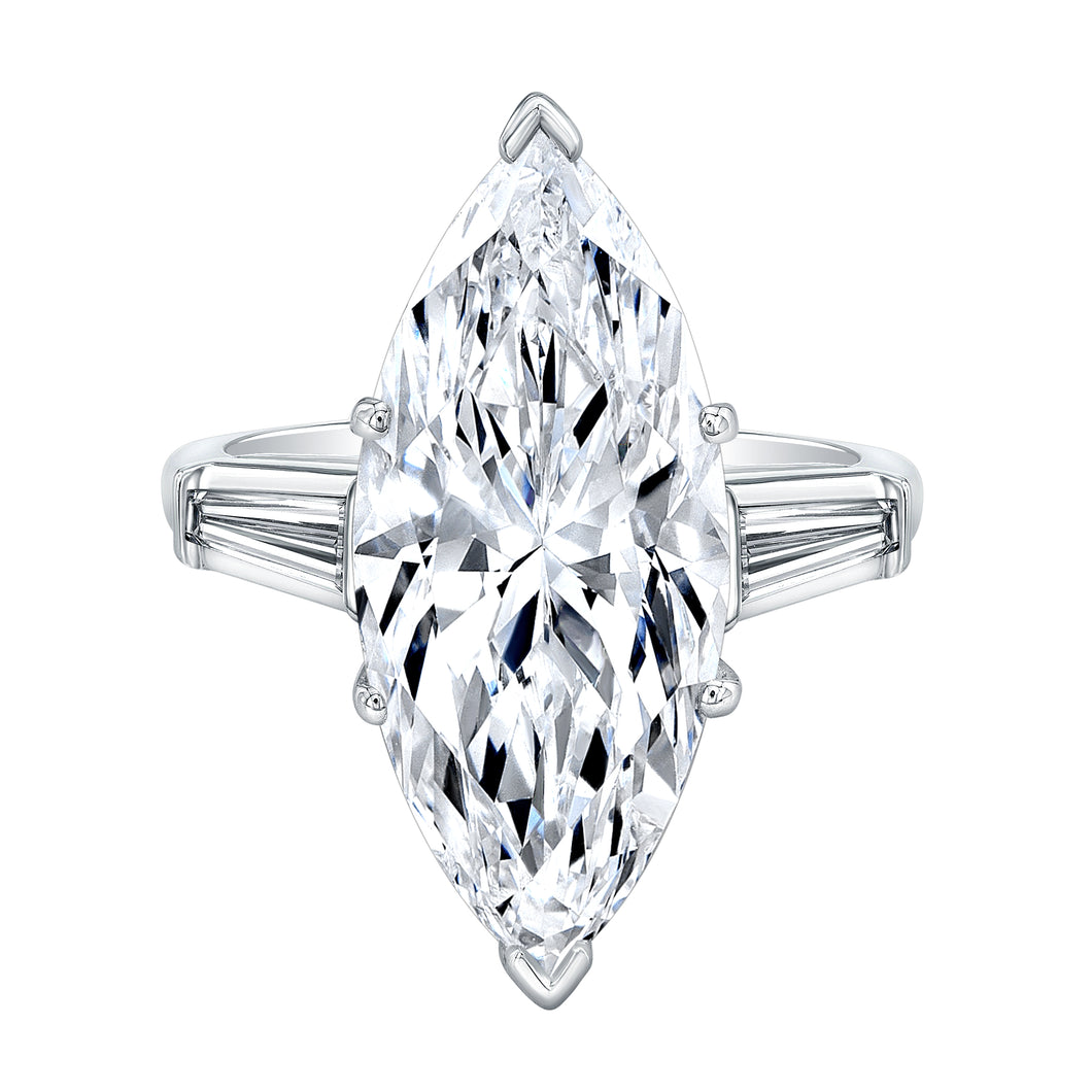 Marquise Cut Diamond Engagement Ring, Engagement Ring,  - [Wachler]