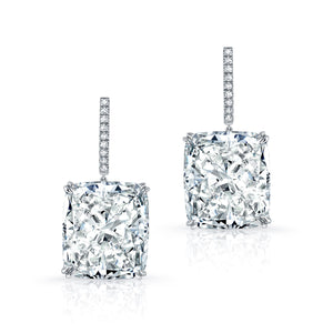 51.36ct Cushion Cut Diamond Earrings, Earrings,  - [Wachler]