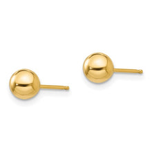 Load image into Gallery viewer, 14k Gold Ball Children&#39;s Earrings