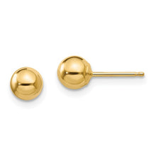 Load image into Gallery viewer, 14k Gold Ball Children&#39;s Earrings