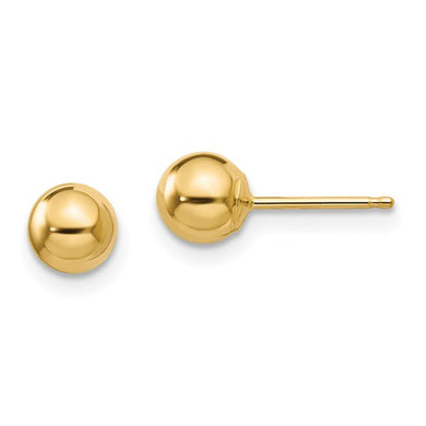 14k Gold Ball Children's Earrings
