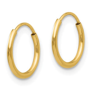 14k Gold Baby Hoop Earrings