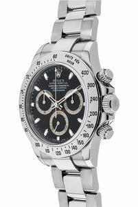 Cosmograph Daytona Steel Bezel Black Dial 116520