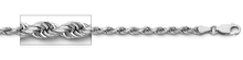 Load image into Gallery viewer, 14k White Gold 3mm Diamond Cut Rope Chain