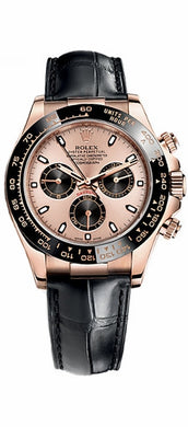 Cosmograph Daytona Leather Strap Men's Watch 116515LN