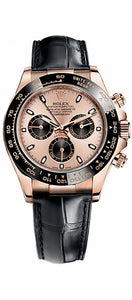 Cosmograph Daytona Leather Strap Men's Watch 116515LN