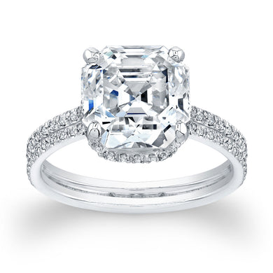 Asscher Cut Diamond Engagement Ring, Engagement Ring,  - [Wachler]