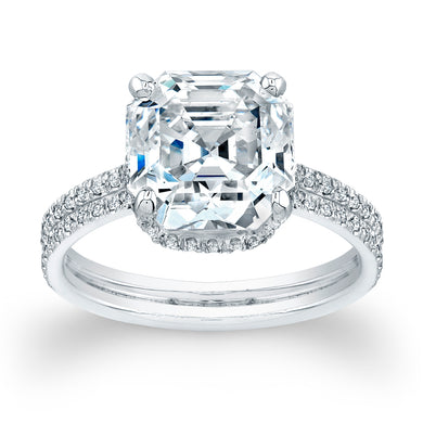 Asscher Cut Diamond Engagement Ring, Engagement Ring,  - [Wachler]