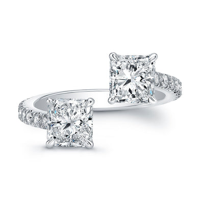 Double Square Diamond Fashion Ring, Fashion Rings,  - [Wachler]