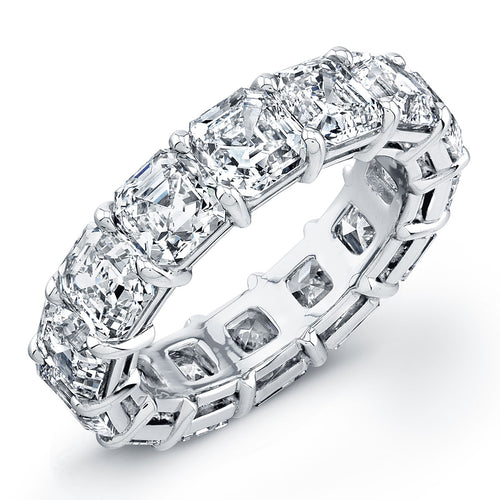 Asscher Cut Diamond Eternity Wedding Band, Wedding Bands,  - [Wachler]