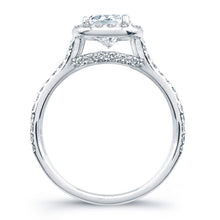Load image into Gallery viewer, Cushion Cut Diamond Engagement Rings with Pave Halo, Engagement Ring,  - [Wachler]