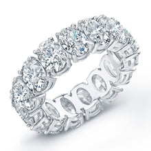 Load image into Gallery viewer, Oval Diamond Platinum Eternity Band, Wedding Bands,  - [Wachler]